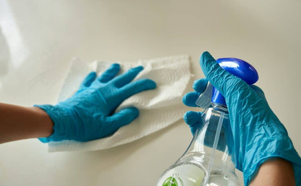 how to disinfect quartz countertops