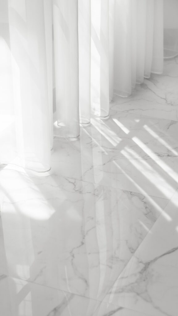 is marble good for bathroom floors